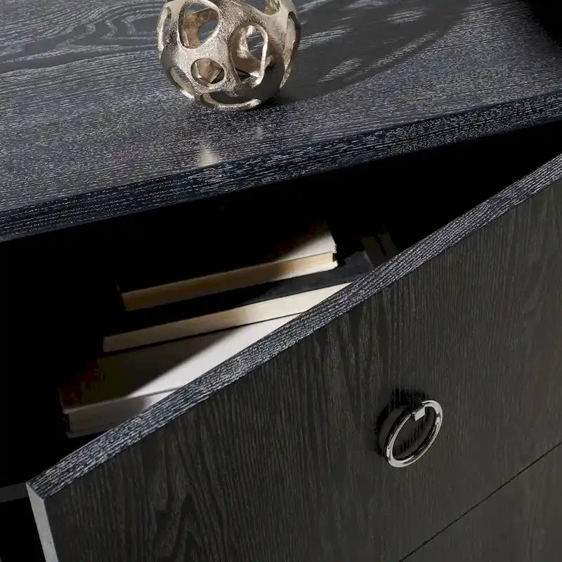 SAFAVIEH Couture Kristien White/ Gold Lacquer Chest - 24Wx18Dx26H