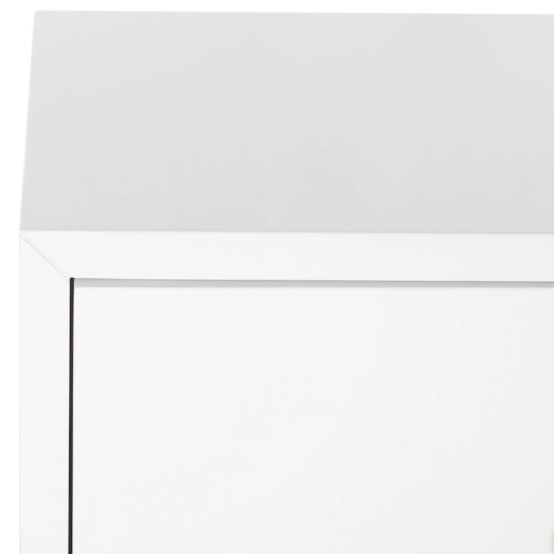 SAFAVIEH Couture Kristien White/ Gold Lacquer Chest - 24Wx18Dx26H