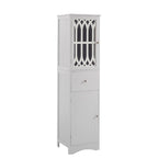 64 Tall Freestanding Bathroom Cabinet with Drawer and Adjustable Shelf