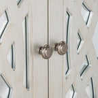 SAFAVIEH Cyntha 2-Door Nickel Storage Chest - 32Wx16Dx33H