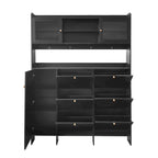 Merax Multifunctional Shoe Cabinet with Storage Shelf & 6 Flip Drawers