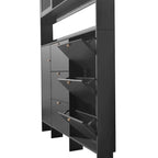 Merax Multifunctional Shoe Cabinet with Storage Shelf & 6 Flip Drawers