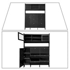 Classic Multifunctional Freestanding Tall Shoe Storage Cabinet