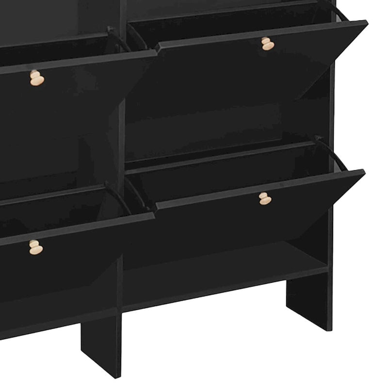 Classic Multifunctional Freestanding Tall Shoe Storage Cabinet