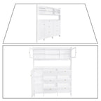 Classic Multifunctional Freestanding Tall Shoe Storage Cabinet