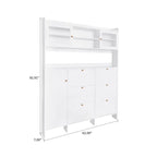 Classic Multifunctional Freestanding Tall Shoe Storage Cabinet