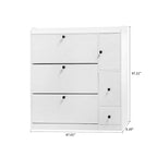 Minimalist Multifunctional Shoe Storage Cabinet with Pull Down Seat