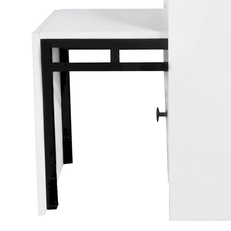 Minimalist Multifunctional Shoe Storage Cabinet with Pull Down Seat