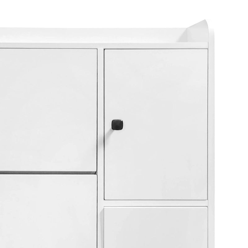 Minimalist Multifunctional Shoe Storage Cabinet with Pull Down Seat