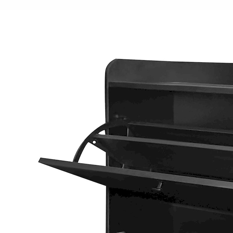 Minimalist Multifunctional Shoe Storage Cabinet with Pull Down Seat