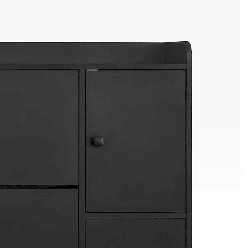 Minimalist Multifunctional Shoe Storage Cabinet with Pull Down Seat