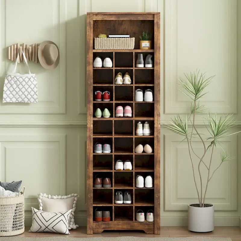 Stylish 30 Shoe Cabinet with Multiple Storage Capacity
