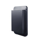 16x24 Inch Recessed Black Metal Framed Medicine Cabinet with Mirror and Adjustable Shelves - 16x24 Inch