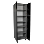 24 x 96 Utility Cabinet-Four Door-Grey - 24 x 96 x 23 3/8