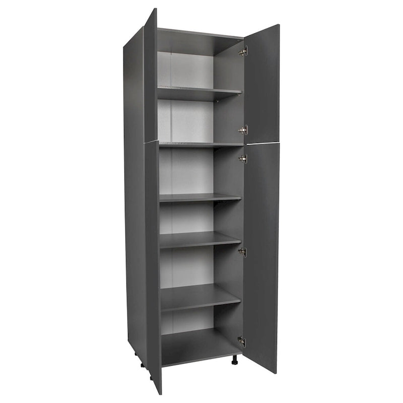 24 x 96 Utility Cabinet-Four Door-Grey - 24 x 96 x 23 3/8