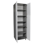 24 x 96 Utility Cabinet-Four Door-Grey - 24 x 96 x 23 3/8