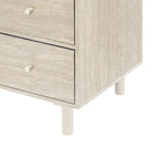 Rattan Cabinet, Sideboard Buffet Cabinet with 2 Doors and 3 Drawers - 44.49Lx15.75Wx31.5H