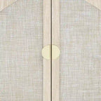 Rattan Cabinet, Sideboard Buffet Cabinet with 2 Doors and 3 Drawers - 44.49Lx15.75Wx31.5H