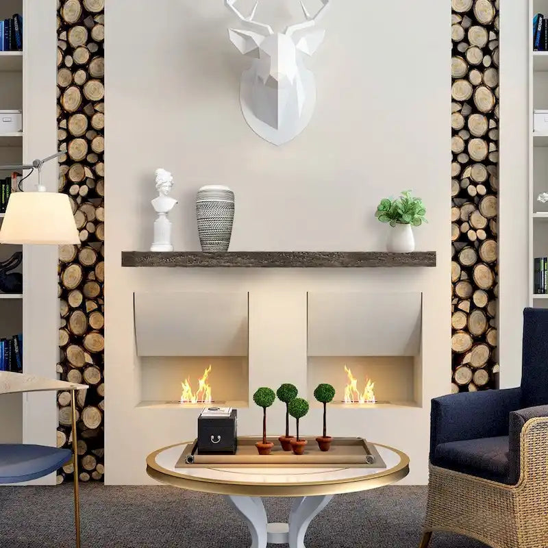 60-In Fireplace Mantel Shelf Wall Mounted - Farmhouse Floating Shelves