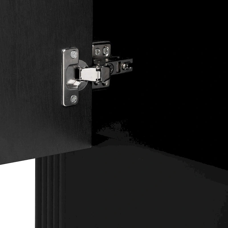 Modern 4 Door Wooden Cabinet, Storage Cabinet for Living Room, Entryway, Hallway - N/A