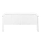 Modern 4 Door Wooden Cabinet, Storage Cabinet for Living Room, Entryway, Hallway - N/A