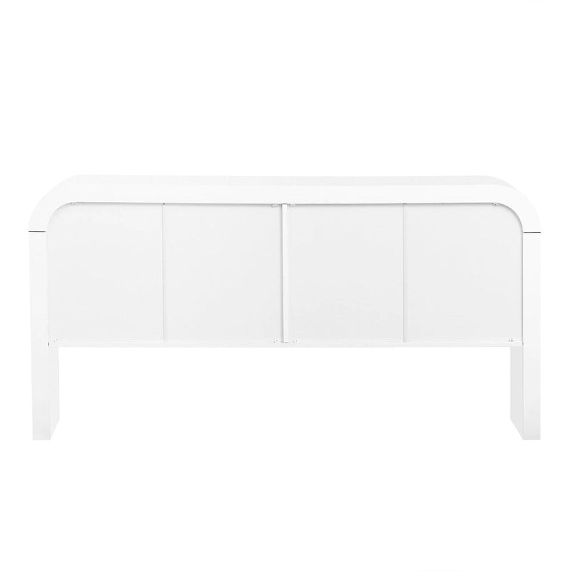 Modern 4 Door Wooden Cabinet, Storage Cabinet for Living Room, Entryway, Hallway - N/A