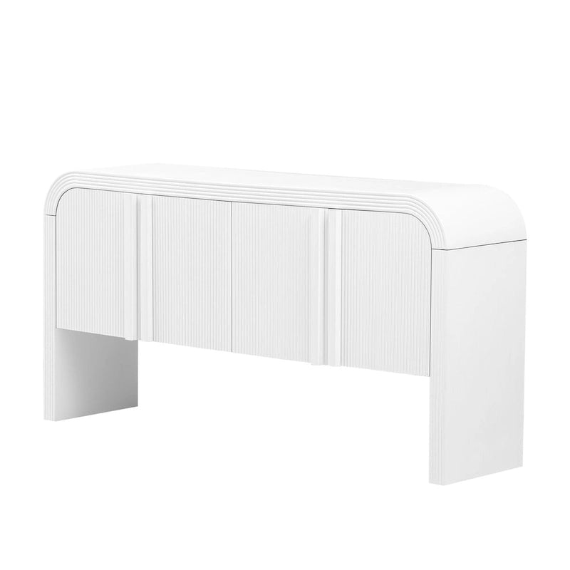 Modern 4 Door Wooden Cabinet, Storage Cabinet for Living Room, Entryway, Hallway - N/A