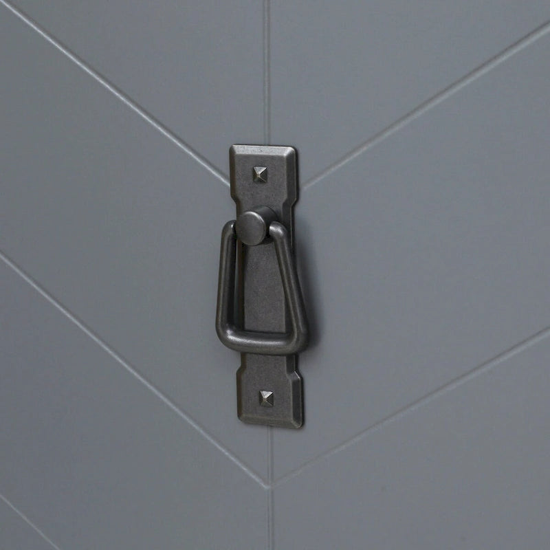 2 Door Wooden Cabinets Gray Wood Cabinet Vintage Style