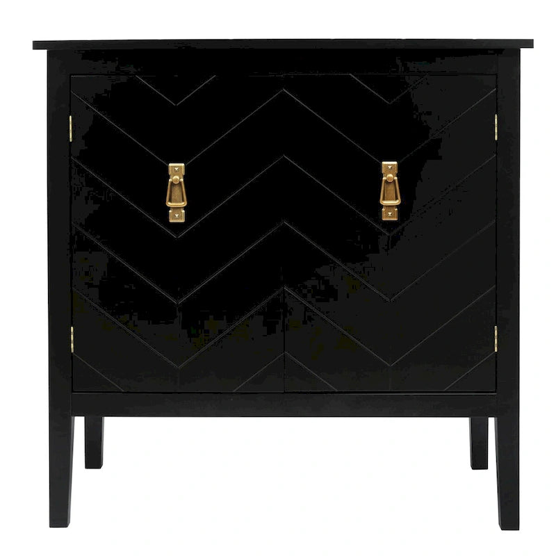 2 Door Wooden Cabinets Gray Wood Cabinet Vintage Style