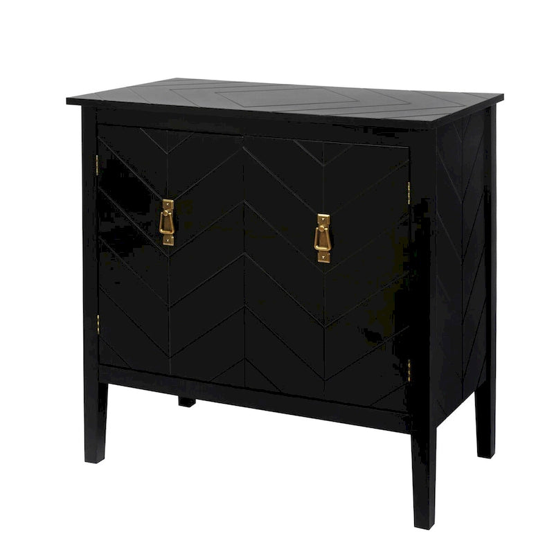 2 Door Wooden Cabinets Gray Wood Cabinet Vintage Style