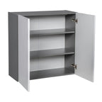 27 x 30 Wall Cabinet-Double Door-Grey - 27 x 30 x 12