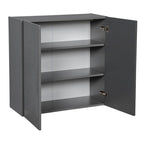 27 x 30 Wall Cabinet-Double Door-Grey - 27 x 30 x 12