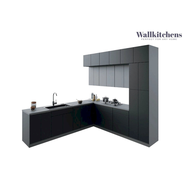 Kitchen Culinary Haven Collection Black Color Base Size 9Ft Wide - 108x24