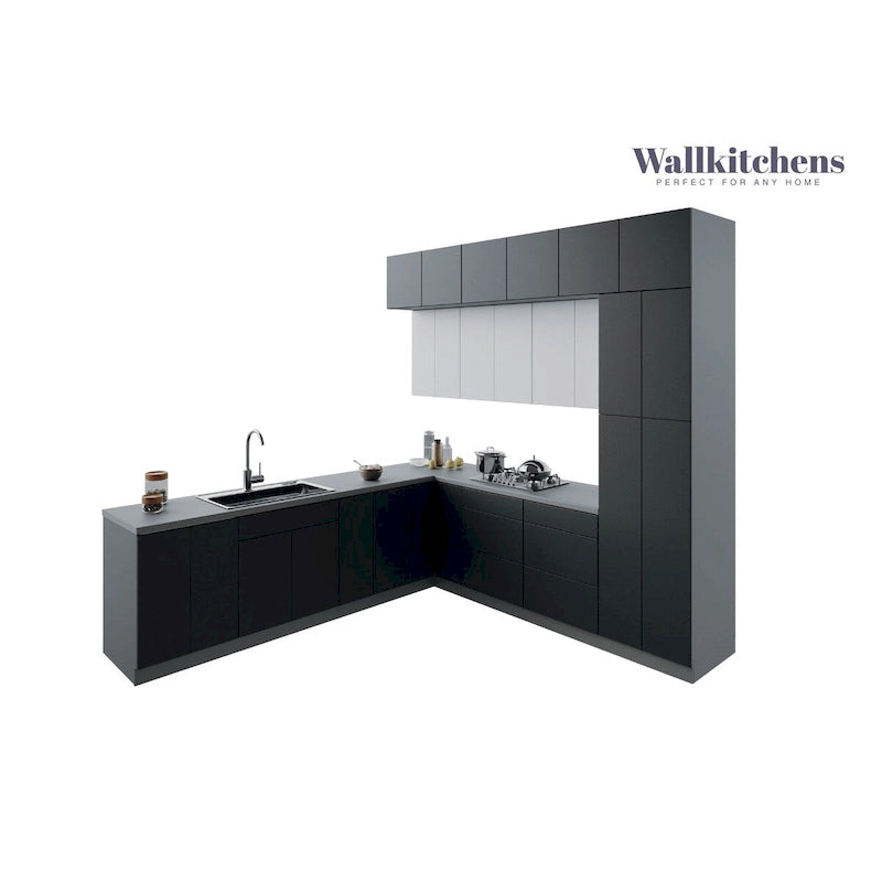 Kitchen Culinary Haven Collection Black Color Base Size 9Ft Wide - 108x24