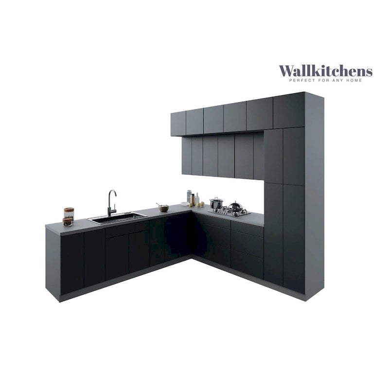 Kitchen Culinary Haven Collection Black Color Base Size 9Ft Wide - 108x24