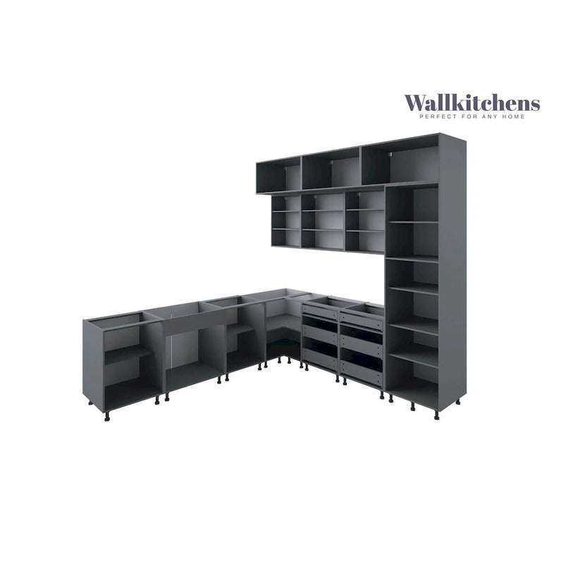 Kitchen Culinary Haven Collection Black Color Base Size 9Ft Wide - 108x24