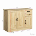 43.31W Sideboard with 2 doors and 1 Storage and 2 drawers - N/A