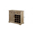 Farmhouse Buffet Cabinet with Drawer Storage and Wine Bar Cabinet