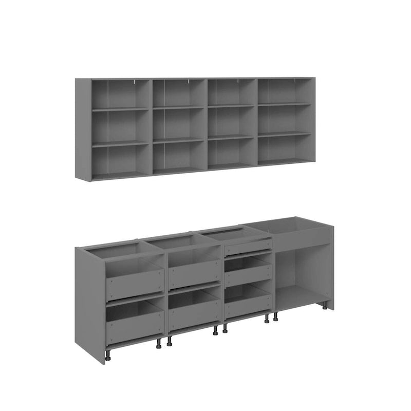 Kitchen Fusion Collection Black Color Base Size 8.5Ft Wide - 103x24