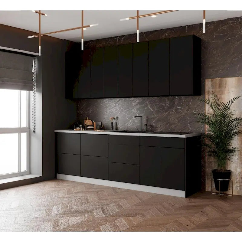 Kitchen Fusion Collection Black Color Base Size 8.5Ft Wide - 103x24