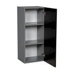 18 x 36 Wall Cabinet-Single Door-Grey - 18 x 36 x 12