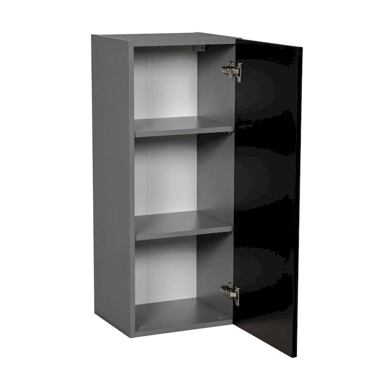 18 x 36 Wall Cabinet-Single Door-Grey - 18 x 36 x 12