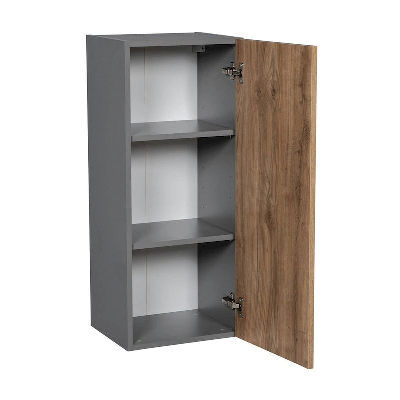18 x 36 Wall Cabinet-Single Door-Grey - 18 x 36 x 12