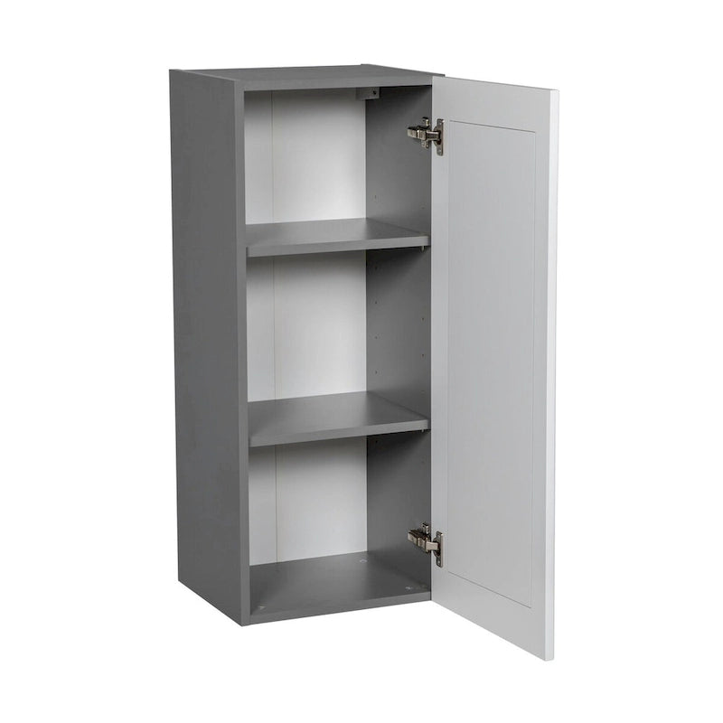18 x 36 Wall Cabinet-Single Door-Grey - 18 x 36 x 12