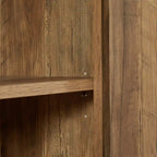 64.96W Rattan Sideboard with 4-Door Storage Cabinet - N/A