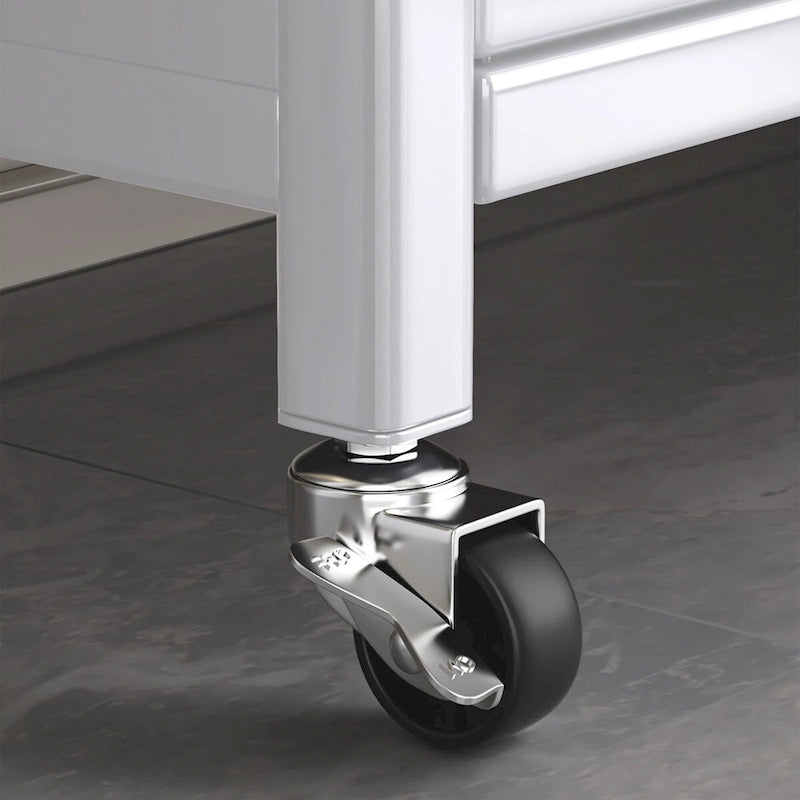 Kitchen Storage Cabinets with wheels - Bakers Rack Countertop, Microwave Oven Shelf Cabinet, Storage Organizer