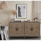 4 Door Wooden Twill Sideboard