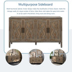 4 Door Wooden Twill Sideboard