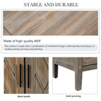 4 Door Wooden Twill Sideboard