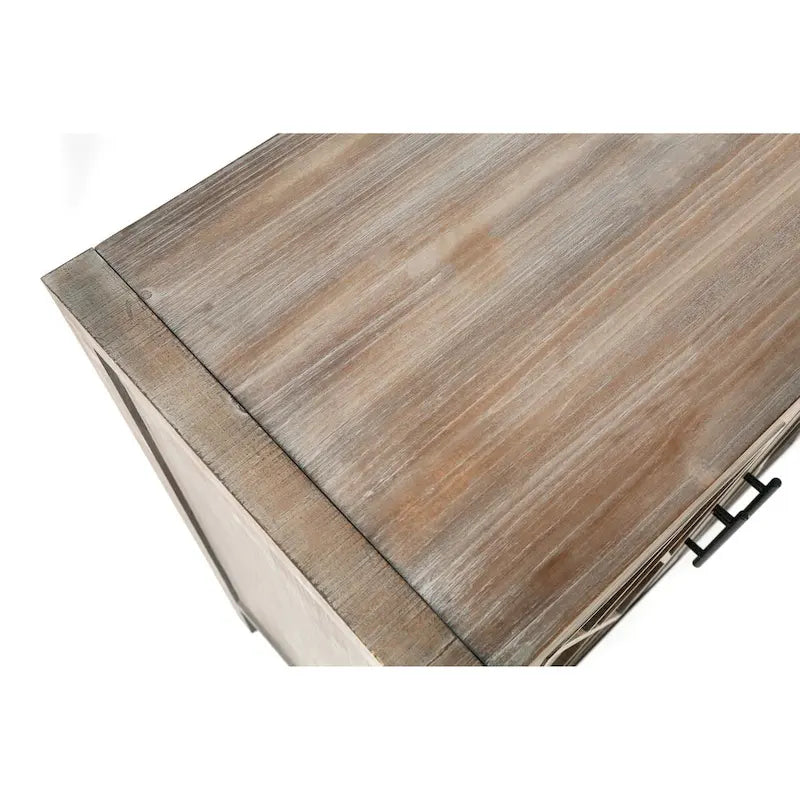 4 Door Wooden Twill Sideboard